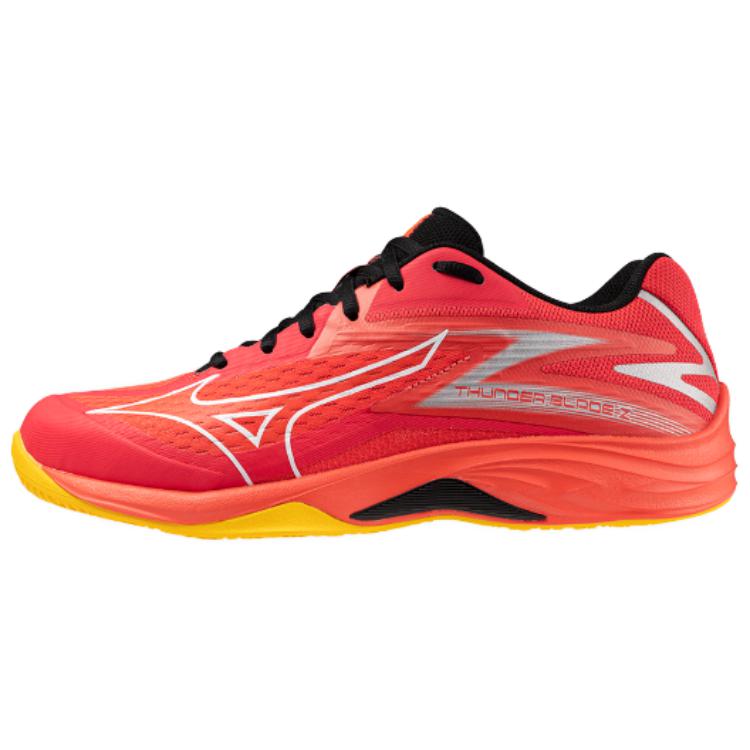 

Mizuno Thunder Blade Z Сияющий красный Морковный завиток Унисекс Кроссовки Белые V1GA237002 44