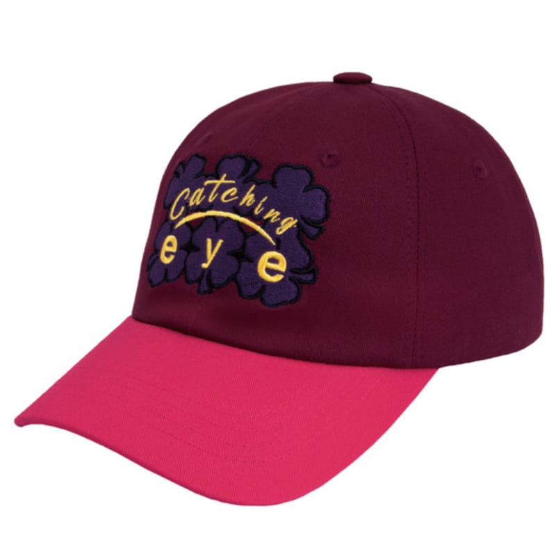 

SUIBOM Catching eye ball cap - Burgundy / Pink yarrow FREE