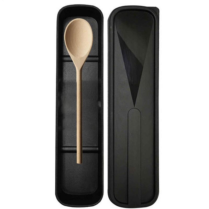 Cutie Portabilă de Depozitare Tacâmuri Ecologică Recipient Tacâmuri Picnic Bețișoare Lingură Călătorie Etui Ustensile Veselă Grad Alimentar