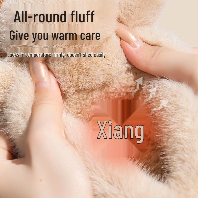 Women's Warm Fleece-Lined Non-Slip Postpartum Slippers for Autumn/Winter 2025