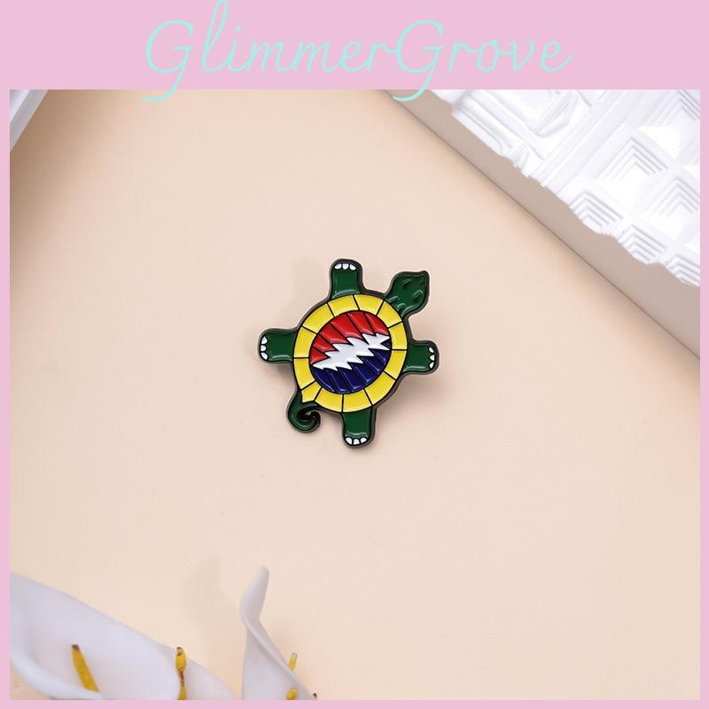 Cartoon Eyecatching Turtle Brooch Unique Alloy Pin For Rock Enthusiasts Music