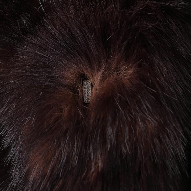 Dame Faux Pelsfrakke Vinter Chic Oversized Revers Smal Pasform Kunstig Mink Jakke Urban Elegant Ydertøj