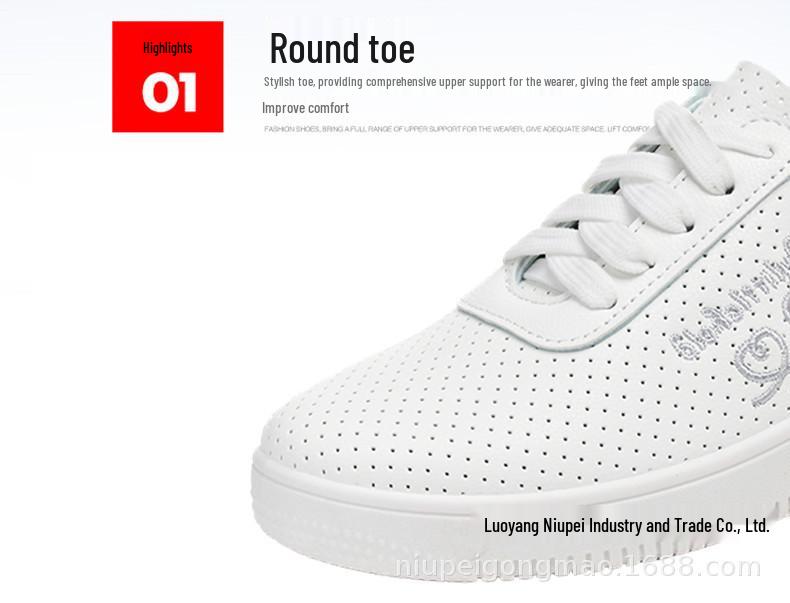 

Women s White Lightweight Breathable Mesh Sneakers - Soft Sole, Casual, Versatile for Spring/Summer 38