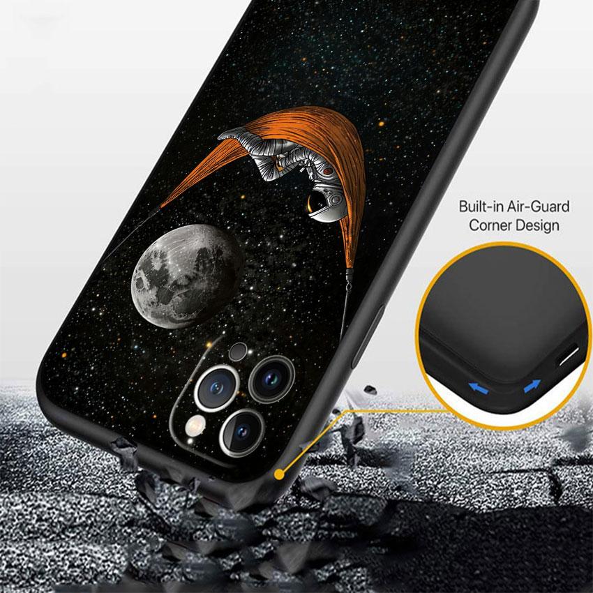 PP7 Astronaut Space Moon Soft Shell Phone Case for OPPO A3 Pro A72 A74 A76 A77 A77S A78 A79 A94 A95 A18 A40M A58
