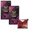 [Bulk Purchase Set] JEX Condom Glamorous Butterfly Hot Type (12 Pieces X 2 Boxes + 1 Sample Included)