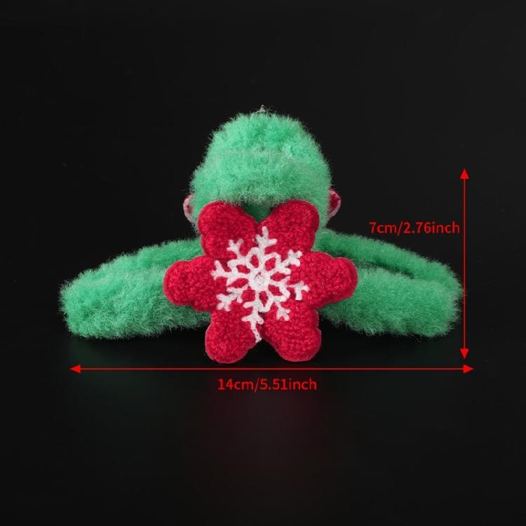 Snowflake Furry Hair Clips Non-Slip Hair Claw Clip Hair Jaw Clip Barrettes