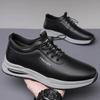 2025 Men's Shoes Luxury Casual Leather Shoe Classic Business Dress Shoe Soft Sole Driving Shoes Moccasins Sneakers for Men Male