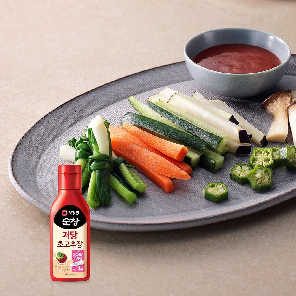 Chungjungone Sunchang Low Sugar Sweet and Tangy Vinegar Chili Dipping Sauce Cho-Gochujang 290g x 2