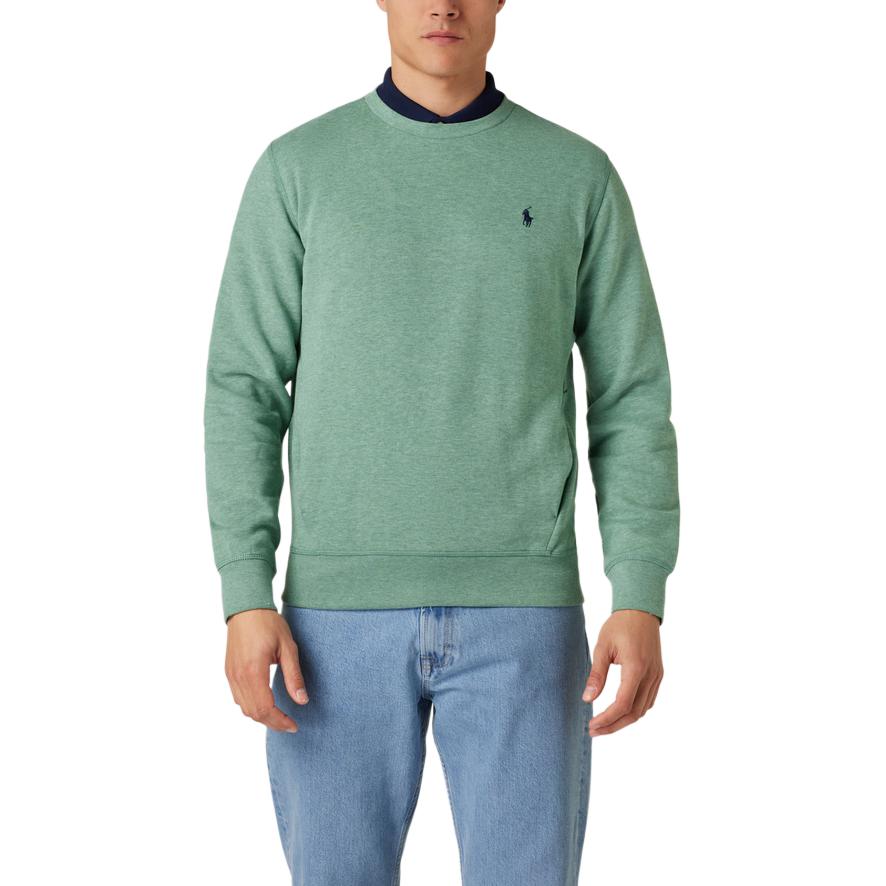 Polo Ralph Lauren Ss26 Small Pony Logo Embroidered Crew Neck Long Sleeve Fleece Sweatshirt Men sweatshirt 710875152-004