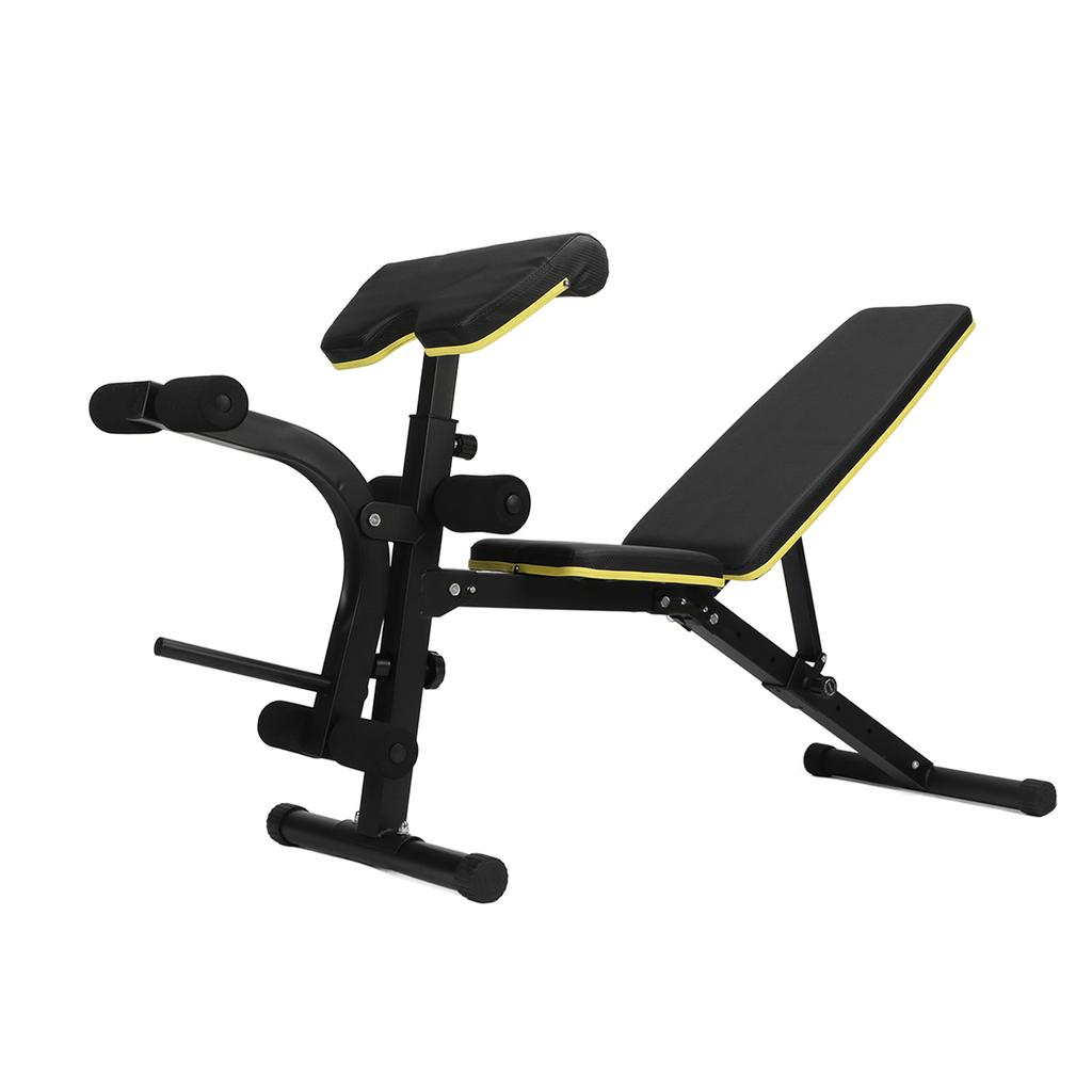 Multifunction Workout Bench Foldable Soft PU Adjust Back Cushion Strength Training Chair