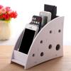 Desk DIY Mobile Phone Remote Control Holder Storage Box Organizer Home Office Stand Shelf Rack