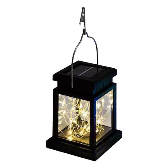 Outdoor Hanging Solar Lantern Lamp Copper Wire Waterproof Rechargeable Decorative Candle Light