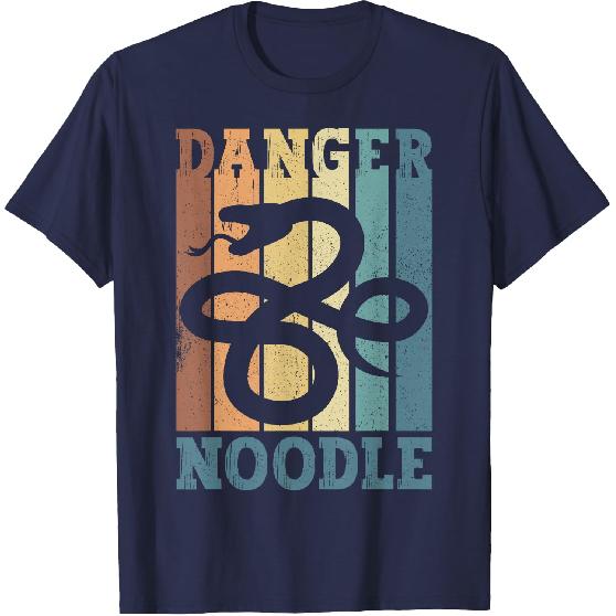 Snake Danger Noodle Retro T-Shirt