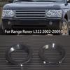 Wooeight 2Pcs Front Bumper Fog Lamp Light Bezel Cover Fit For Land Rover Range Rover L322 2002-2009 2010-2012 Car Acceesories