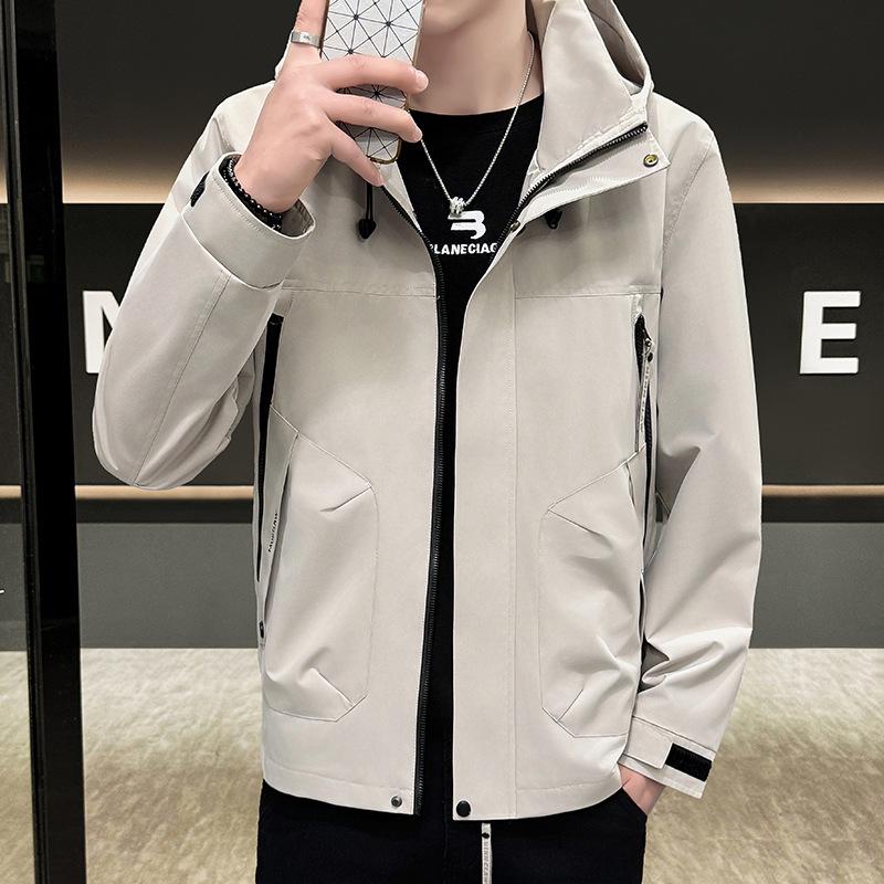 Men's Stylish Windbreaker: Hipster American Outdoor Casual Jacket for Spring & Autumn