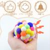 Fluffy Cat Ball Toys with Bells, Set of 6, Plush Cat Balls, Pet Exercise and Stress Relief, Interactive Toy for Kittens and Adult Cats