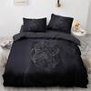 3D Animals Bedding Set Lovely Pet Black Dog Printed Duvet Cover Set Kids Adults Home Decor Single Queen King Size Gift Cute Dogs