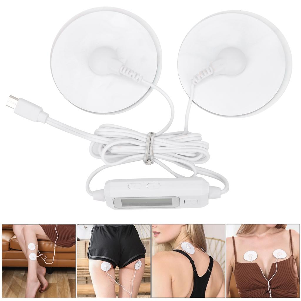 Mobile Phone Line Control Body Massager Portable Mini Muscle Stimulator with Electrode Pad