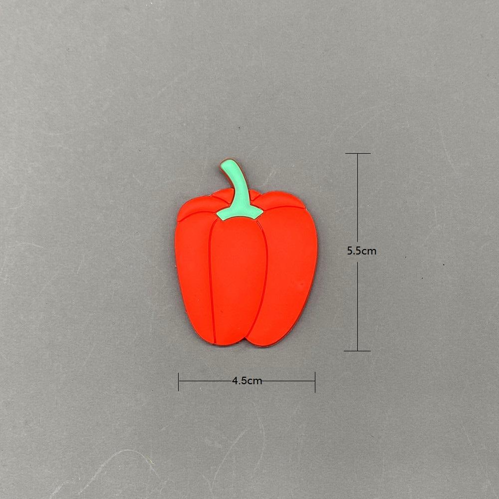 PVC Fridge Magnet Set for Refrigerator Decor Cartoon Magnets for Children Kids Funny Magnetic Toy Creative Food Fruit Magnets