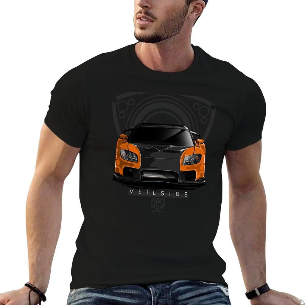 Rx7 Veilside Rotary Hans Car Tokyo Drift Tshirt Work Wear Short Sleeve Tshirt