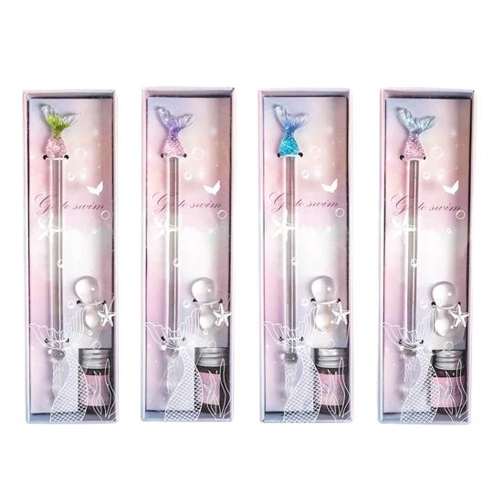 1 набір ручок для підпису з чудовим чітким почерком і гарним кришталевим пером для прикраси