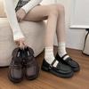 College style Japanese platform small leather shoes women's spring and summer new Mary Jane versatile students shallow mouth outside single shoes
