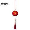 Mid Autumn Festival Decorations Traditional Mini Chinese Lantern with LED Light, Handheld Middle Hanging Tassel Ornaments for Spring Festival,