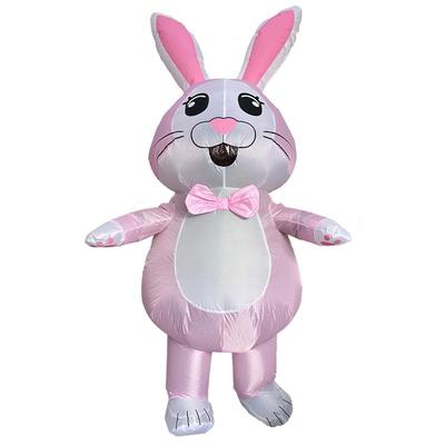 Easter Tie Bunny Inflatable Costume, Adults