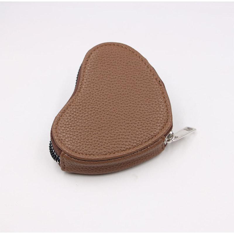 Simple Heart-shaped Coin Purse Cute Heart-shaped Storage Bags High-quality Leather Mini Bags Korean-style Fashionable Bag Charms