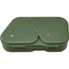 OSK Onigiri Lunch Case Bento Box Khaki 465ml Made Japan Suitable Onigirazu Includes Press Mold Simple Stylish Antibacterial Time-Saving Easy LS-15