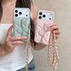 Cartera Cruzada de Lujo Funda para Teléfono con Tarjetero Correa de Cuero Correa para el Hombro para IPhone 13 14 15 16 17 Pro Max (No )