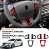 Für Renault Fluence Megane 3 RS Scenic 2009 2010 2011 2012 2013 2014 2015 Echter Weicher Kohlefaser Aufkleber Auto Lenkrad Zierleiste