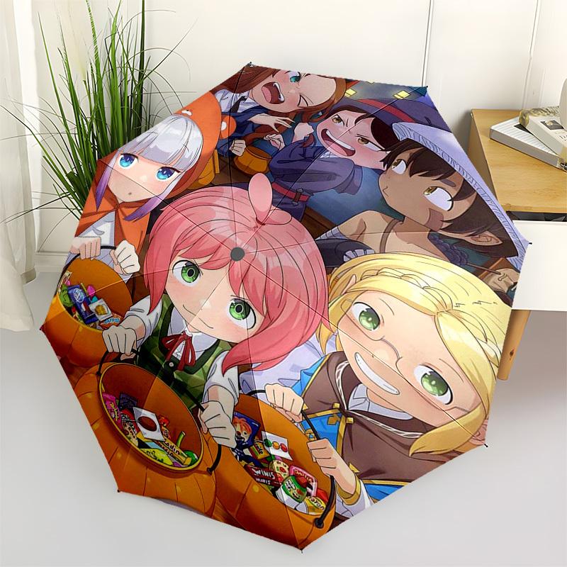 

1pc Halloween Themed Outdoor Umbrella - Automatic Opening/Closing, Portable 3-Fold Design with 8-Bone Iron Frame - Perfect Gift for Fans, Travele