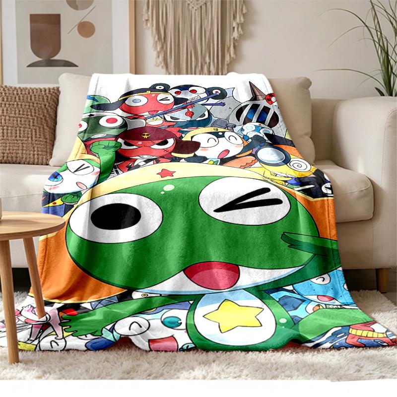 Keroro Soft and comfortable flannel Suitable for sofas living rooms outdoor camping travel and also makes a great anniversary gif
