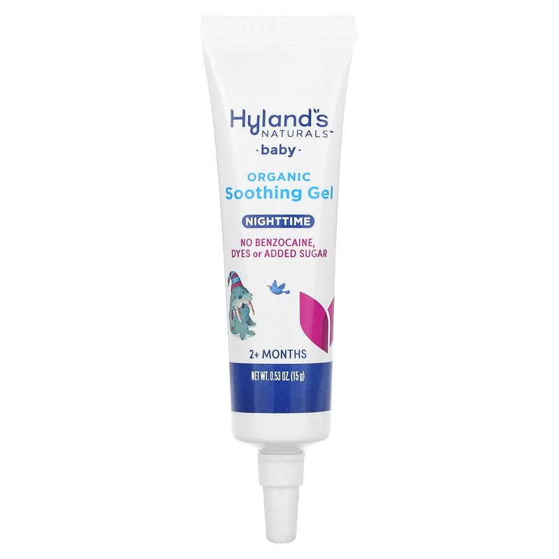 Baby Organic Soothing Gel, Nighttime, 2+ Months, Organic Cherry, 0.53 oz (15 g)