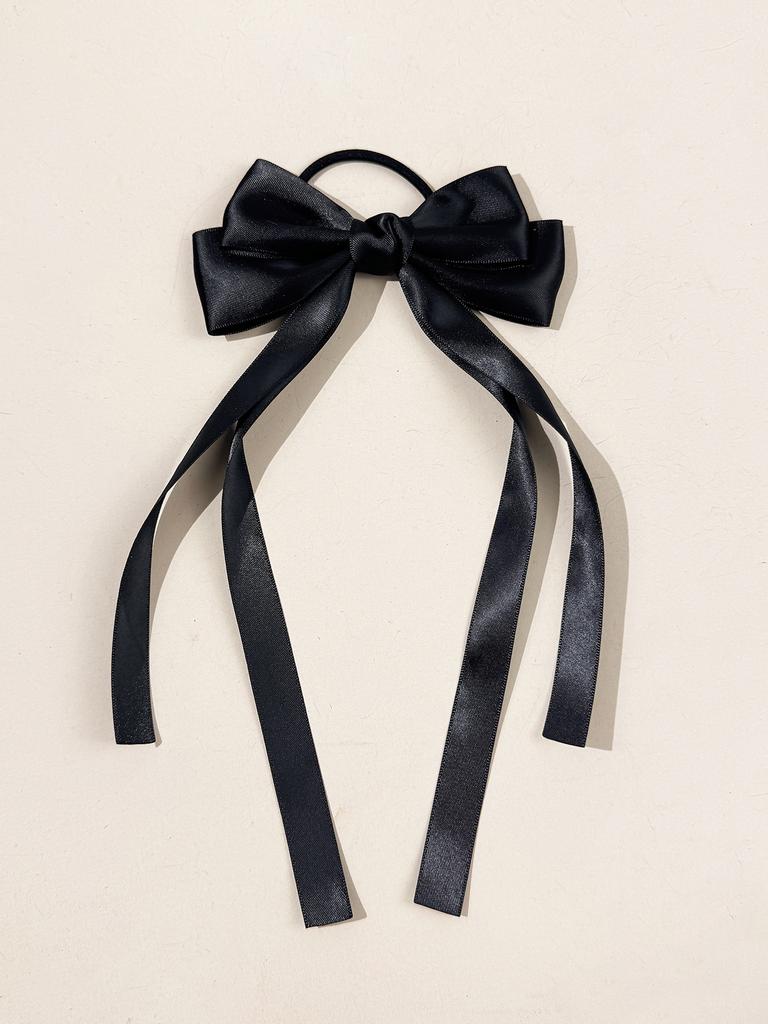 Bow, ribbon, headband, sweet temperament, simple and high-end feeling, half tied hair, rubber band, headband accessory
