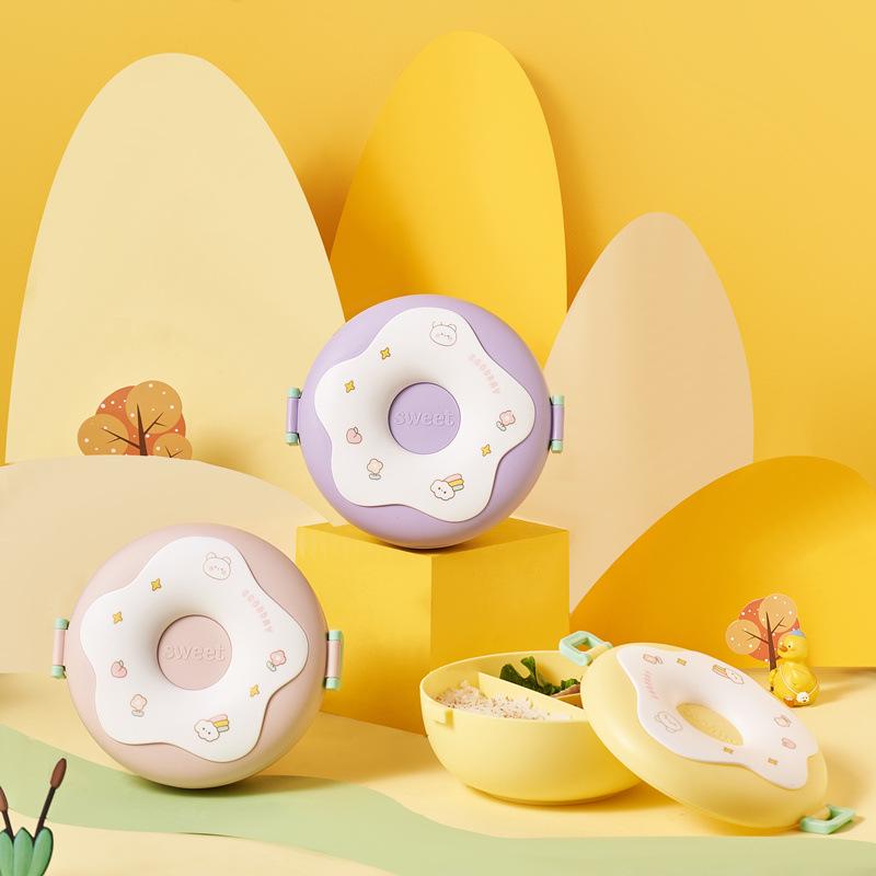 Adorable Kids' Large Capacity Bento Lunch Box with Lid