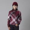 Kapelmuur Cycling Bias Size Made in Women's Autumn/Winter Jacket, Check, Maroon, 38, Japan, 5°C-15°C (41°F-65°F)