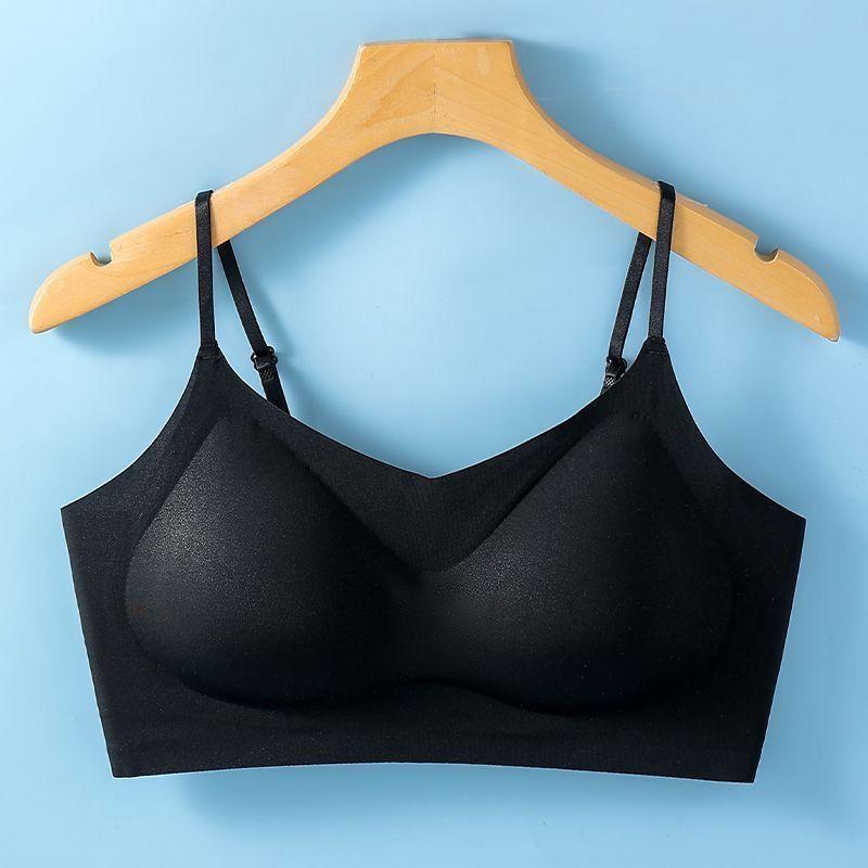 Women Seamless Wireless Back Beauty Gathering Push Up Bra With Chest Pad