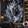 Wall Hanging Tapestry Juventus FC Print Cloth for Living Room Bedroom Home Decor