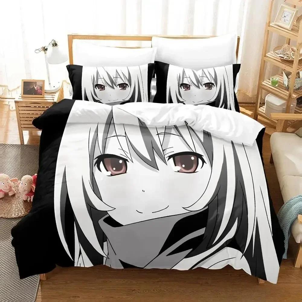 Comforter New Toradora Bedding Set Cartoon Anime Three-Piece Set Adult Kid Bedroom S 3D Kawaii Girls Roupa De Cama Casal