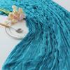 1pc 90cmX180cm Cheesecloth Table Runner Boho Gauze Table Runner  for Wedding Bridal Shower Birthday Party