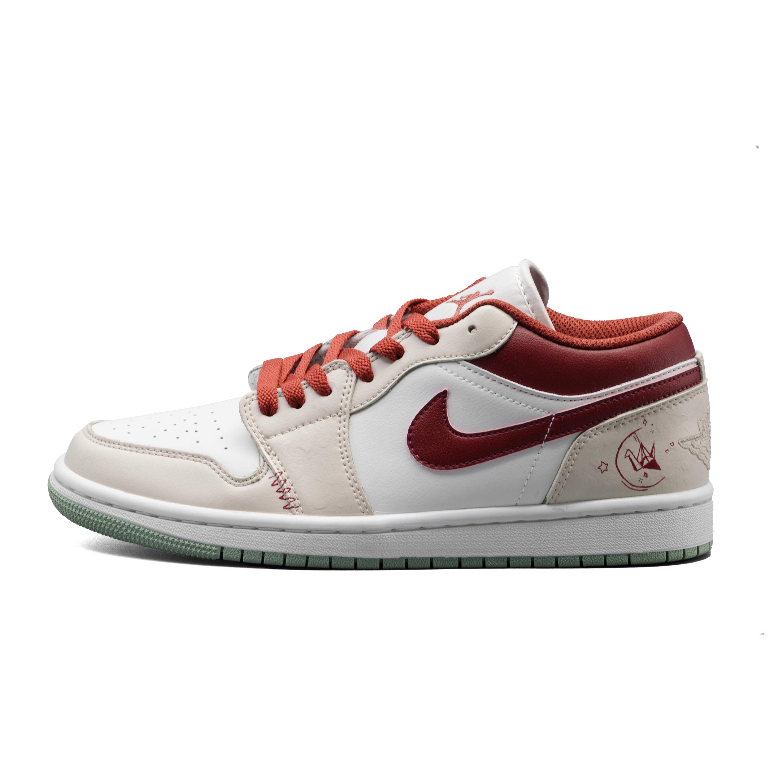 

Jordan Air Jordan 1 Abrasion Resistant Abrasion Resistant Low top Vintage Basketball Shoes Unisex Red 553558-133(Team-1451) 45