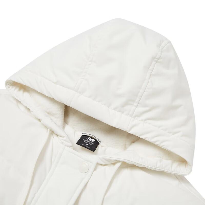 New Balance Down Jackets Women's White Hooded Moderate Other AWJ24301-CIC