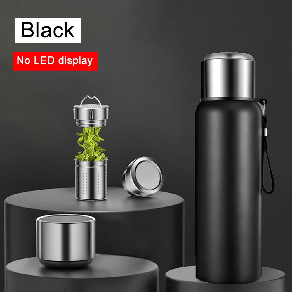 

600-1500ml 316 Stainless Steel Thermos Bottle LED Temperature Display Thermal Mug Vacuum Flask Water Bottle For Outdoor Camping 600ML