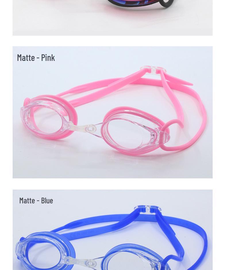 HD Anti-Fog Silicone Swim Goggles for Men and Women: Professional Racing & Training