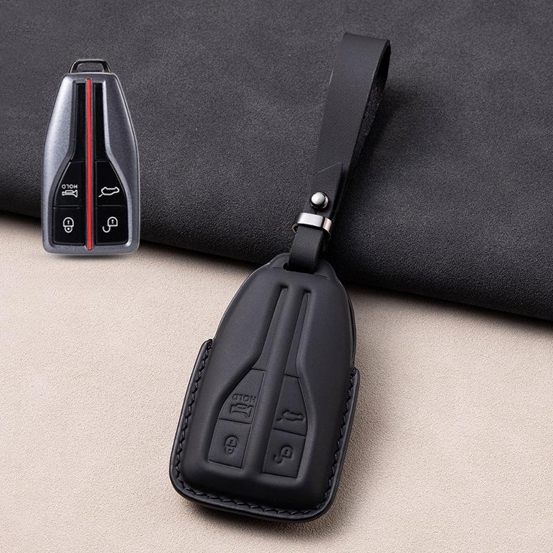 Luxury  Leather Car Key Cover for FAW Hongqi HS5 H5 H9 HS7 H7 L5 HS3 L9 HS9 Shell Case Workmanship Like Silk