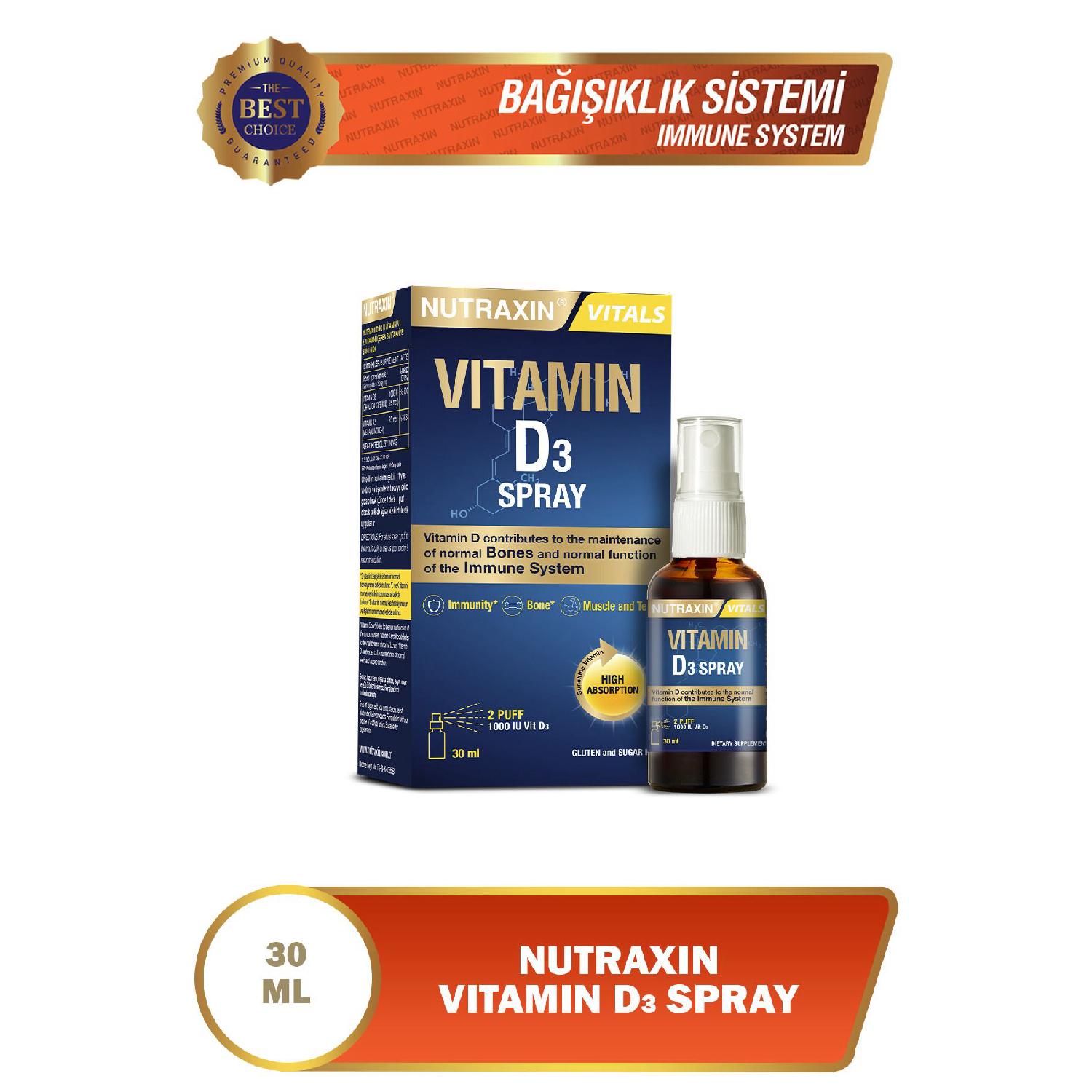 

Vitamin D3 Spray 1000 Iu 30 Ml