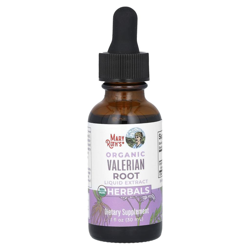 MaryRuth's Organic Valerian Root Liquid Extract, Alcohol-Free, 590 Mg, 1 Fl Oz (30 Ml)