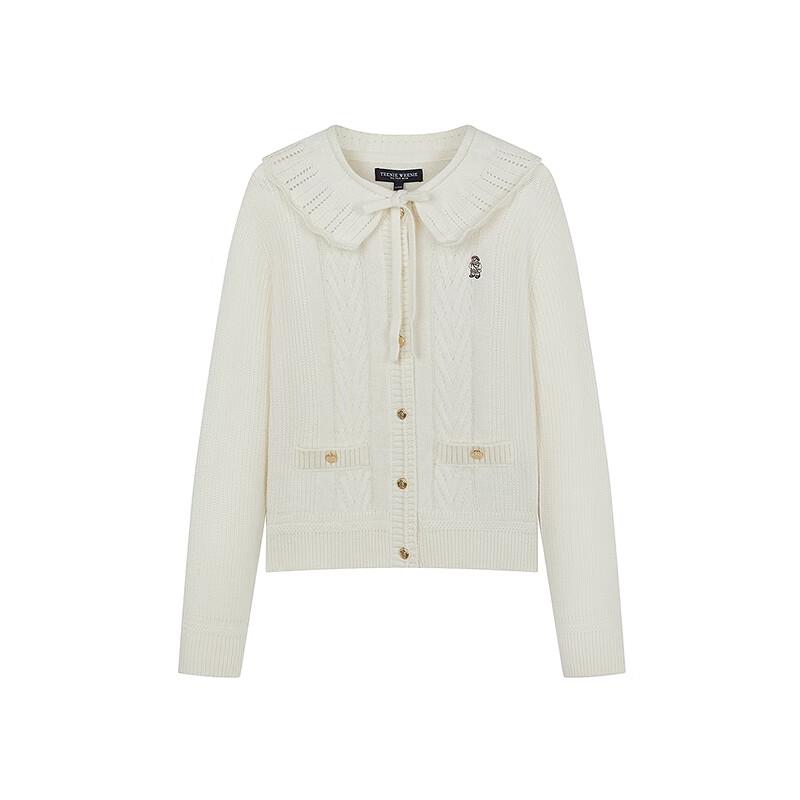 Teenie Weenie Women's Detachable Collar Knit Cardigan
